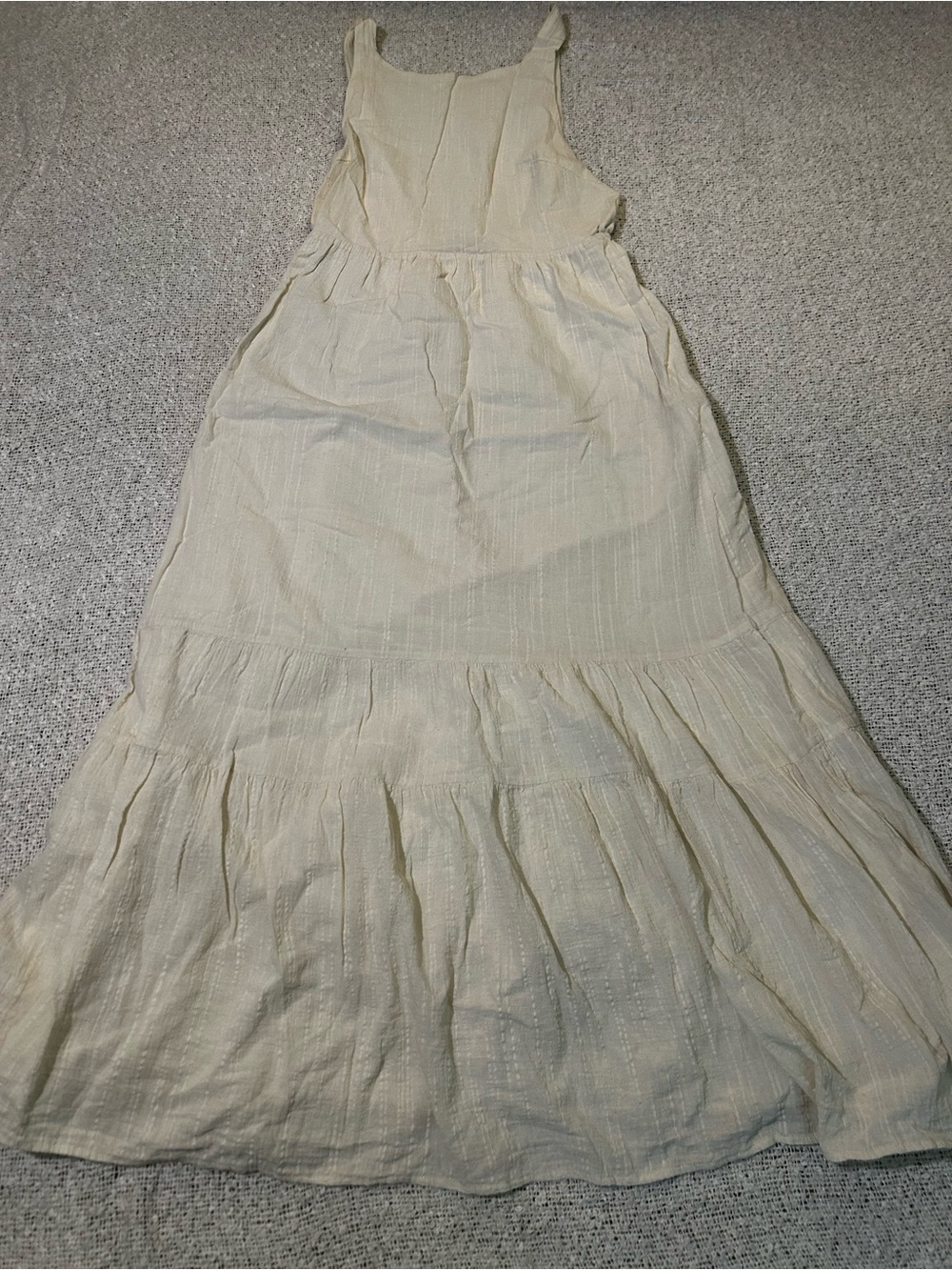 Zara Open Back Cottagecore Bohemian tiered maxi dress size S - Picture 2 of 6